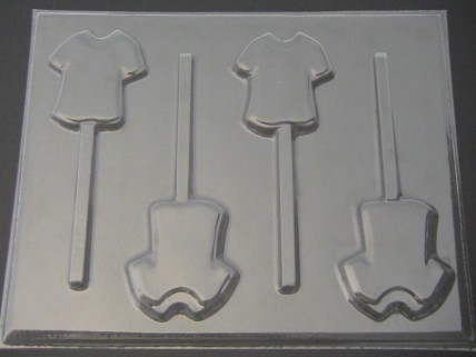 1101 Shirt Chocolate or Hard Candy Lollipop Mold